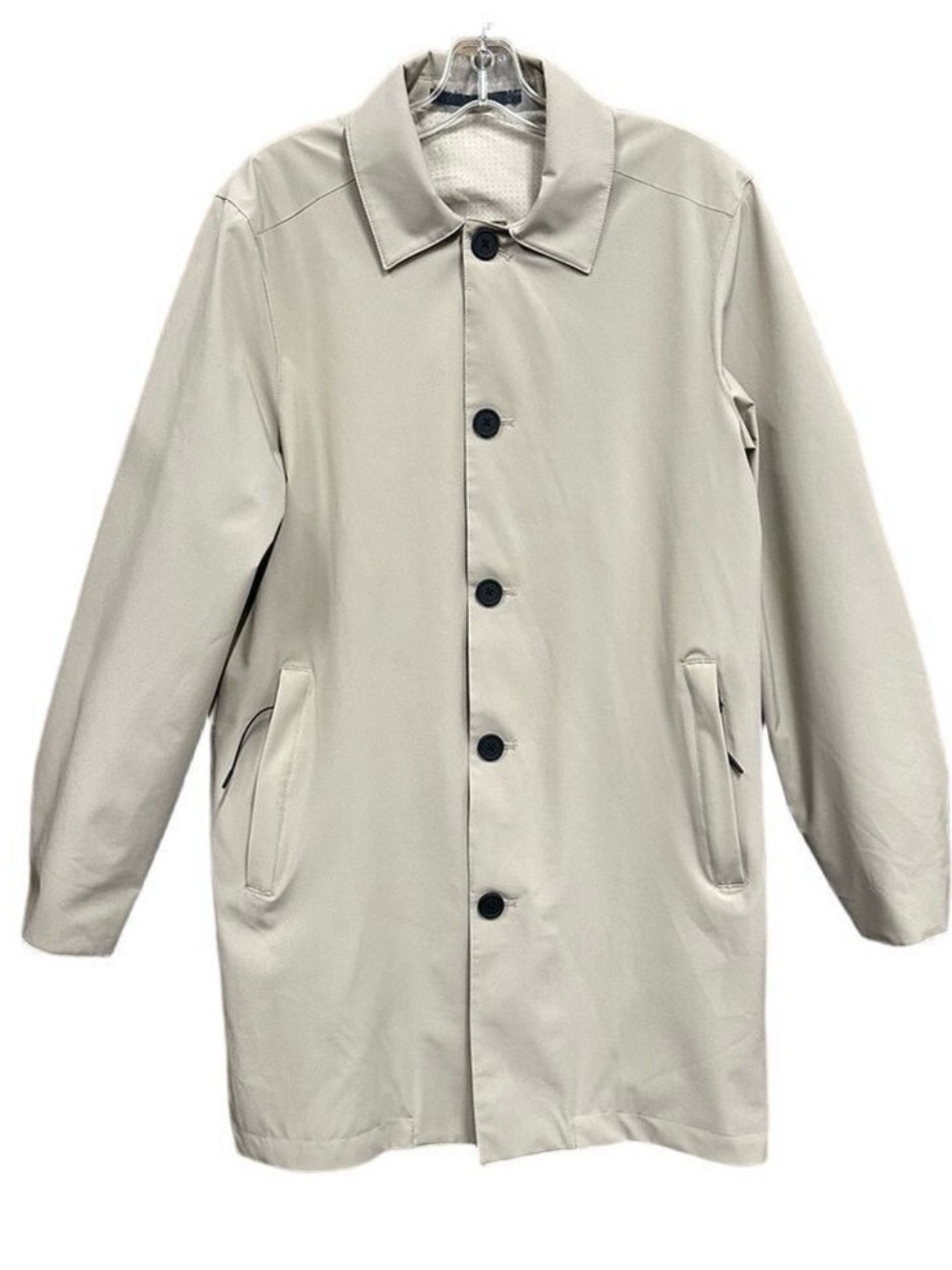 Selected Homme Mens beige trench coat Small Water Repellant Neutral